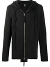 THOM KROM ZIP FRONT HOODIE