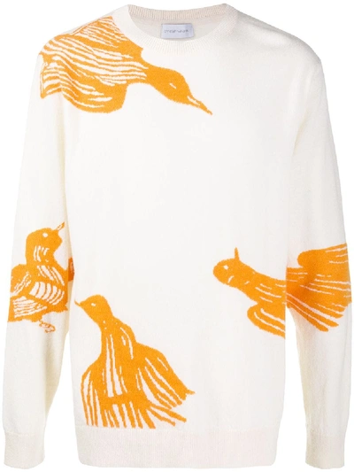 Christian Wijnants Kayode Intarsia Wool Jumper In White