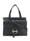 LOVE MOSCHINO ROUND BUCKLE TOTE BAG