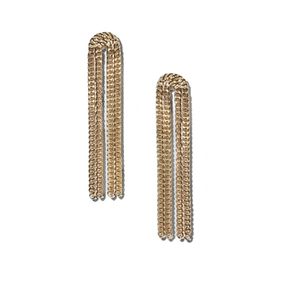 Young Frankk Stanton Dangle Earrings In Gold Plated