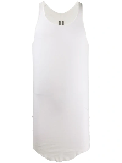 Rick Owens Long-line Tank Top In White
