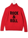 Zadig & Voltaire Intarsia Wool Blend Knit Sweater In Red