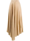 CHINTI & PARKER ASYMMETRIC PLEATED SKIRT