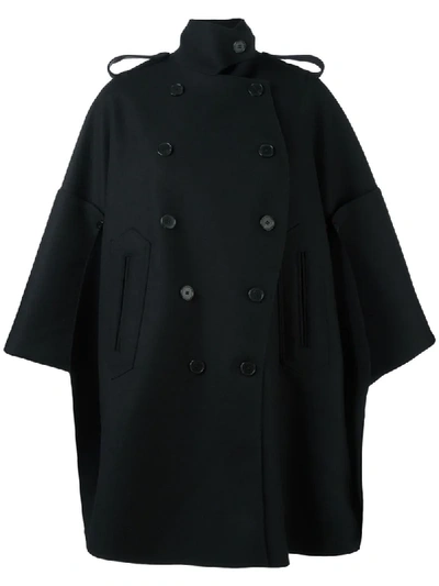 Valentino Doppelreihiges Cape In Black