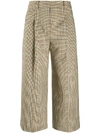 MICHAEL MICHAEL KORS CHECKED CROPPED TROUSERS