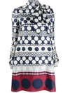Valentino Long-sleeve Polka-dot Dress In White