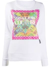 VERSACE JEANS COUTURE PAISLEY FANTASY-PRINT COTTON SWEATSHIRT