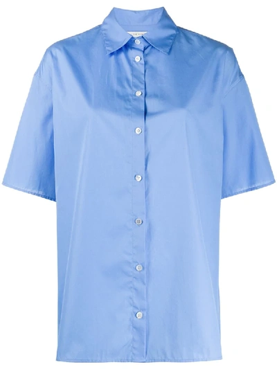 The Row Plain Short-sleeved Shirt In Blue
