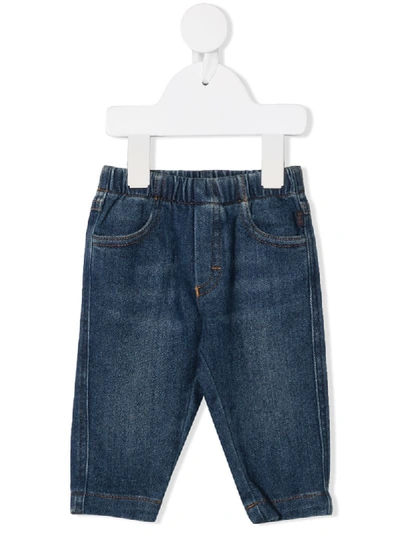 Il Gufo Babies' Mid-rise Straight Jeans In Blue