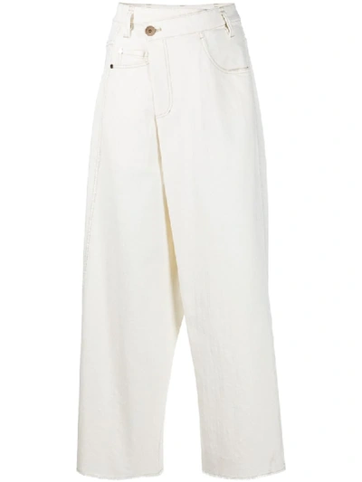 Brunello Cucinelli Cropped Leg Jeans In White