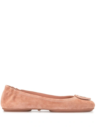 TORY BURCH LOGO PLAQUE BALLERINA SHOES