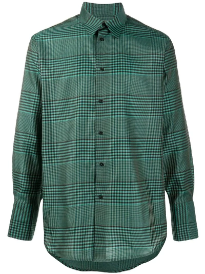 Christian Wijnants Tupil Wool Check Shirt In Green
