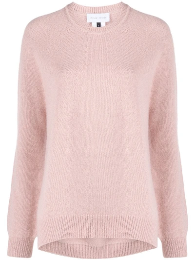 Christian Wijnants Slouchy Crew Neck Jumper In Pink