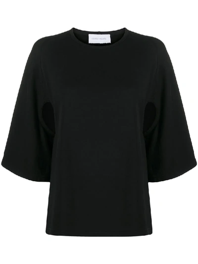 Christian Wijnants Side Cut-out Detail Blouse In Black