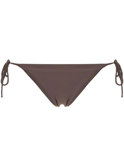 Matteau String Bikini Bottoms In Brown