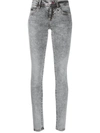 PHILIPP PLEIN HIGH RISE SLIM-FIT JEANS