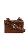 GANNI CROCODILE-EFFECT MINI BAG