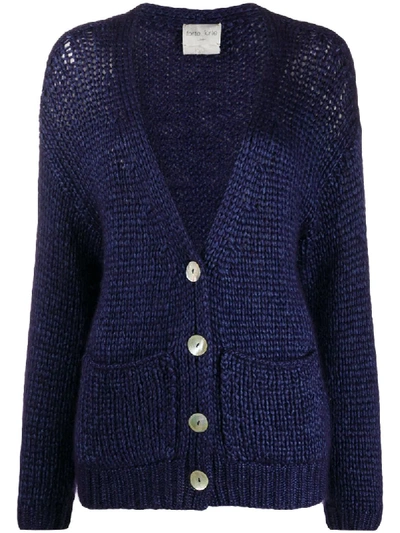 Forte Forte Chunky-knit Cardigan In Blue