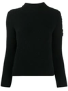 PATOU BEAD-EMBELLISHED RIBBED JUMPER