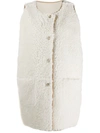 MARNI SLEEVELESS LAMB FUR JACKET