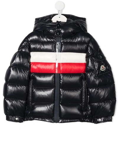 Moncler Kids' Dell Hooded Shell Puffer Jacket 4-14 Years In Navy