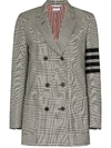THOM BROWNE 4-BAR 条纹双排扣西装夹克