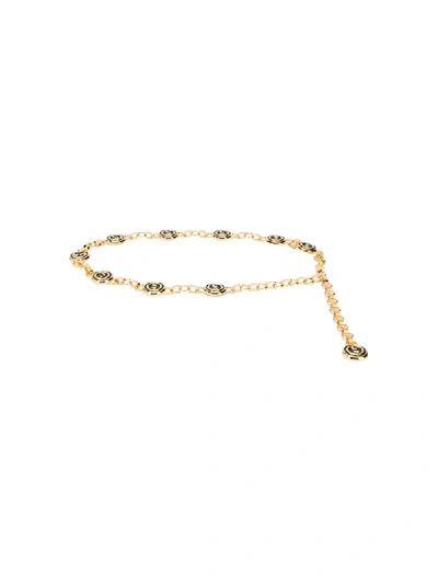 Gucci Chain-link Charm Belt In Gold