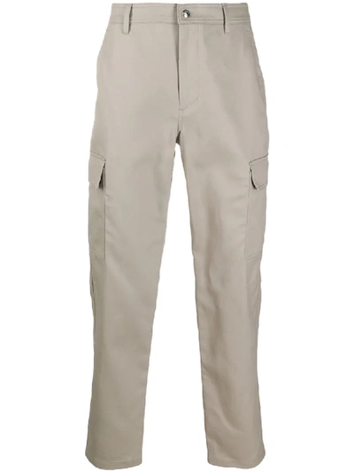 Valentino Slim-fit Cargo Trousers In Neutrals