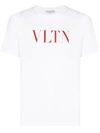 Valentino Vltn Cotton T-shirt In White