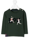 LAPIN HOUSE LOGO BASEBALL SWEATSHIRT