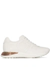 Ferragamo Brooklyn Gancio Leather Sneakers In White