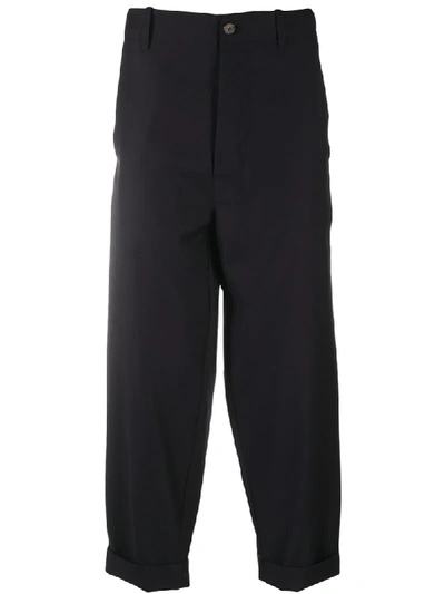 Société Anonyme Cropped Tailored Trousers In Blue