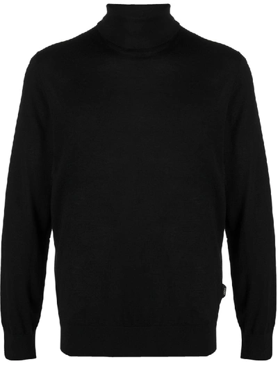 Z Zegna Roll Neck Jumper In Black