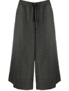 SOCIÉTÉ ANONYME HIGH-RISE CROPPED WIDE-LEG TROUSERS