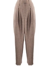 Jejia Houndstooth Print Trousers In Neutrals