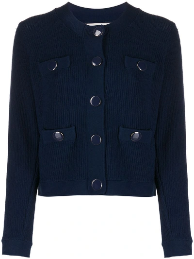 Goat Joy Button-down Cardigan In Blue