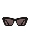 Loewe Lw 40036 I 96e Cat Eye Sunglasses In Black