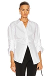 ALEXANDER WANG OVERSIZED BUTTON DOWN SHIRT,AWAN-WS176