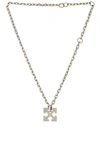 OFF-WHITE TEXTURED ARROW NECKLACE,OFFF-MA85