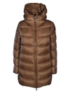MONCLER ANGE DOWN JACKET IN BROWN