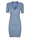 FENDI DRESS FEATURING FF PATTERN IN PALE BLUE