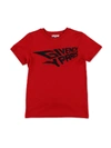 GIVENCHY RED T-SHIRT WITH LOGO PRINT