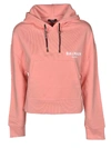 BALMAIN SWEATSHIRT IN PEACH PINK WITH LOGO