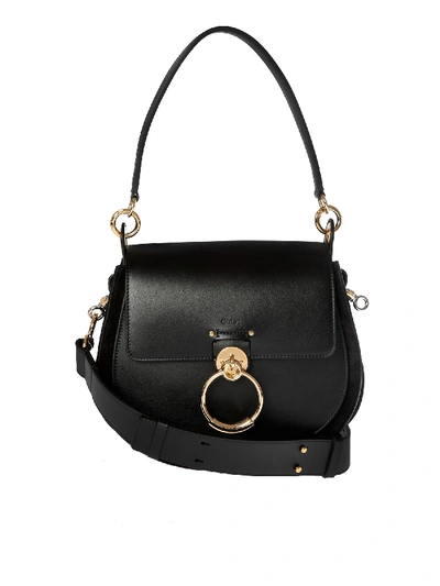 Chloé Tess Crossbody Bag In Black