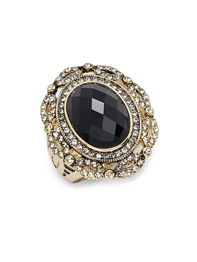 Saks Fifth Avenue Glass & Goldtone Metal Ring