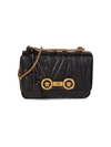 VERSACE QUILTED LEATHER CROSSBODY BAG,0400012810562