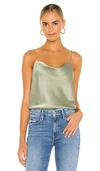 ALICE AND OLIVIA Harmon Deep Cowl Drapey Slip Tank,ALI-WS414