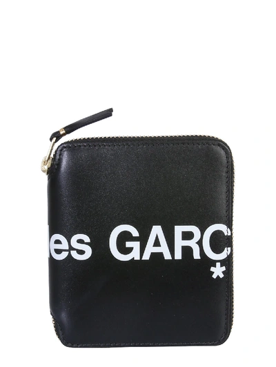 Comme Des Garçons Zip Around Wallet Unisex In Black