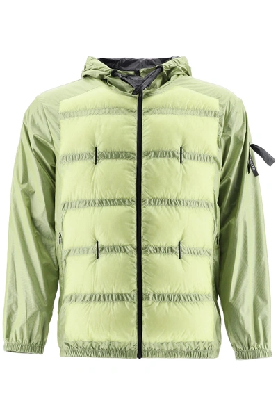 Moncler 5 Hiles Jacket In Light Yellow (green)