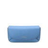 Smythson Sunglasses Case In Panama In Nile Blue